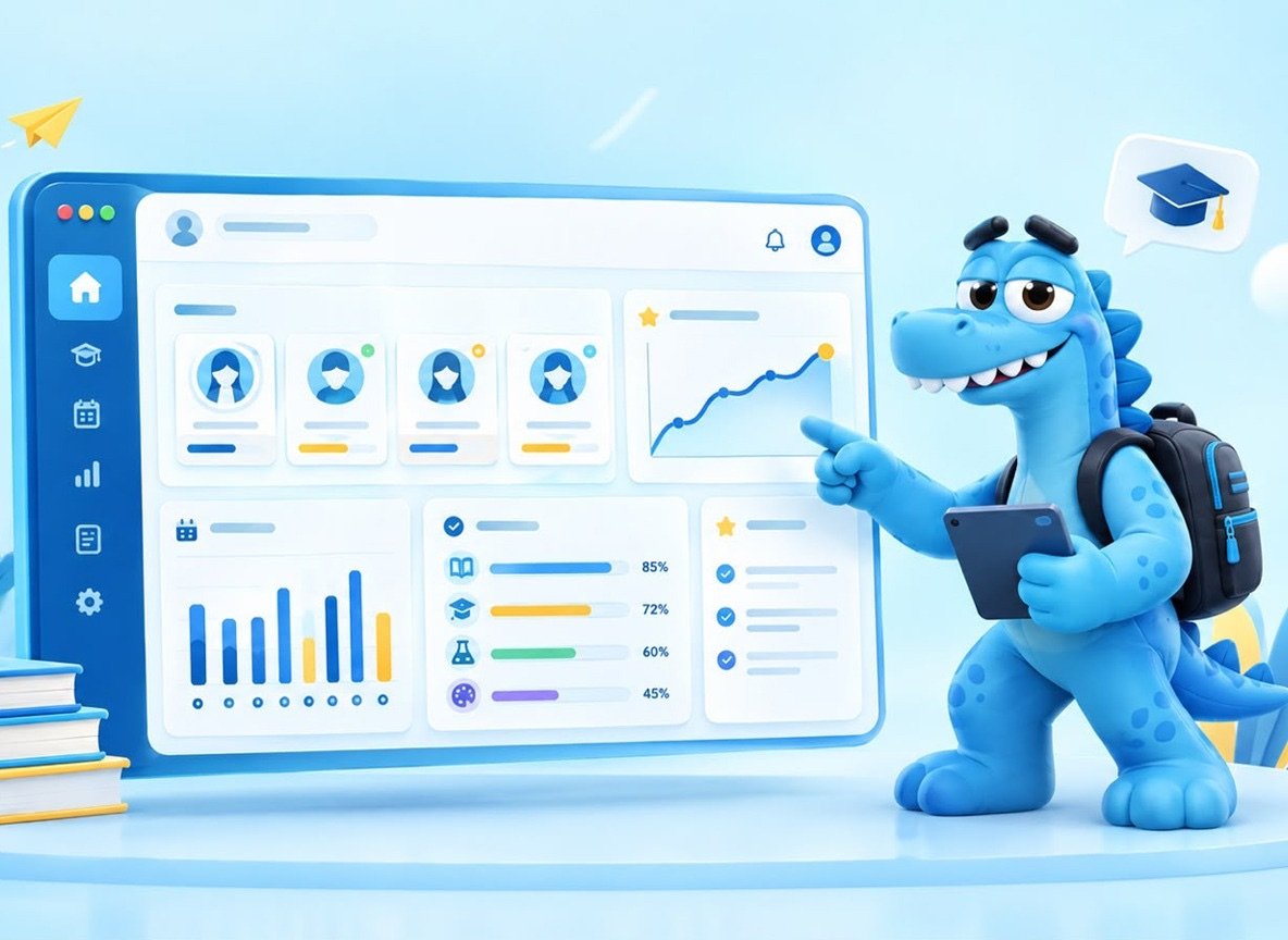 Edu Go student information dashboard with profiles and academic records